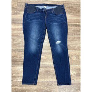 Old Navy Maternity Jeans Women's 18R Blue Stretch Rockstar Side Panel